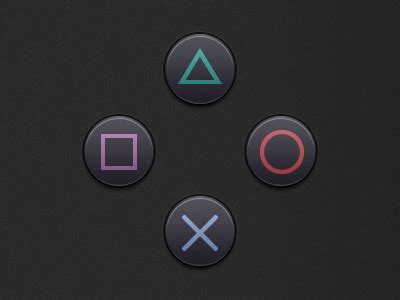 PlayStation Buttons by Craig Erskine on Dribbble