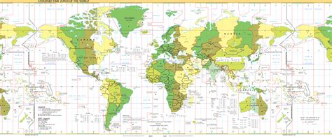 The World Standard Time Zones In Different Colors - vrogue.co