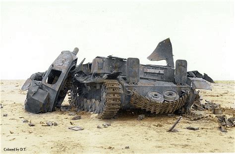 Destroyed Tank in the North African Desert