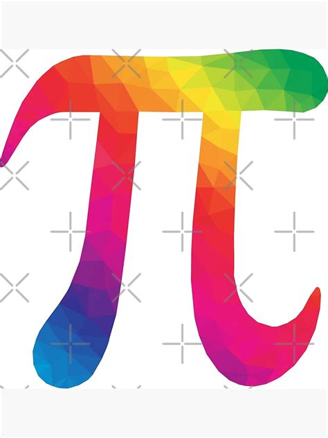 "Low Poly Rainbow Pi Symbol" Poster by awesomedsign | Redbubble