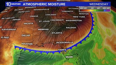 Florida cold front to bring in blast of cooler, drier air | wtsp.com