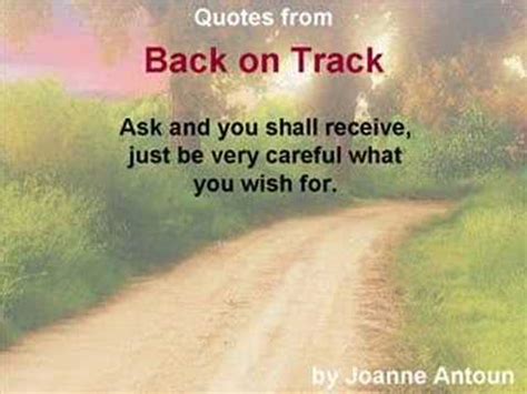 Back on Track - Quotes by Joanne Antoun - YouTube