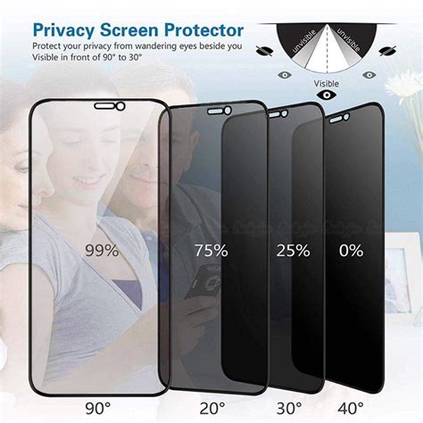 iPhone 15 Pro Max Privacy Anti-Spy Tempered Glass - Bildschirm ...