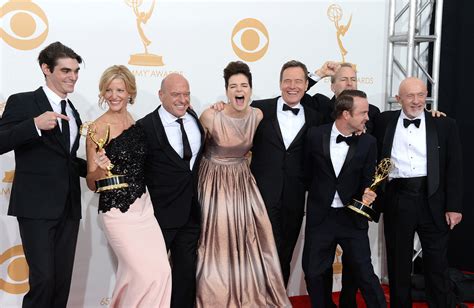 The Breaking Bad actors were excited about their Emmy win in 2013. | Relive the Star-Studded ...