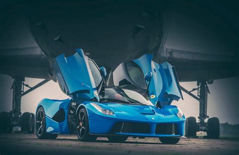 ferrari, laferrari, blue Wallpaper, HD Cars 4K Wallpapers, Images and Background - Wallpapers Den