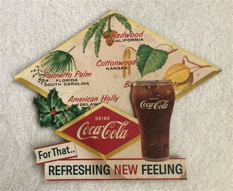 Vintage, ORIGINAL, c.1950s Coca-Cola, Coke, Soda, 3-D, Die-cut ...