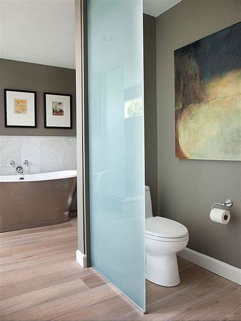 Frosted Glass Toilet Partition Ideas For Your Beloved Bathroom in 2020 | Bathrooms remodel ...