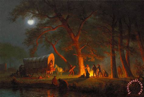 Albert Bierstadt Oregon Trail painting - Oregon Trail print for sale