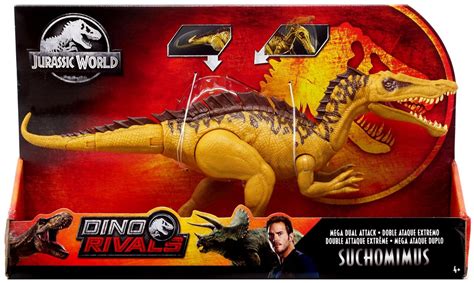 Jurassic World Fallen Kingdom Dino Rivals Suchomimus Action Figure Mega Dual Attack Mattel - ToyWiz