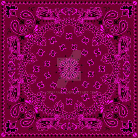 Bandanna design pink by jokerrabit on DeviantArt