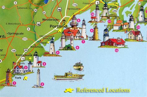 Portland Maine Lighthouse Map – Map Of The World