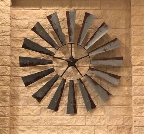 72 Inch Windmill-Massive Art-Metal Wall Art-Large Room | Etsy