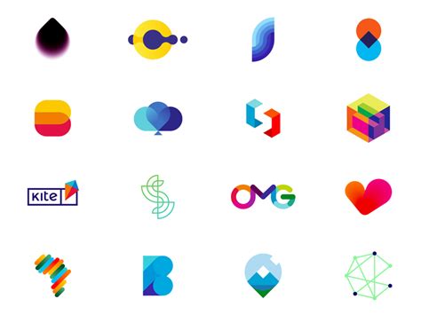 My most popular dribbble logos in 2017