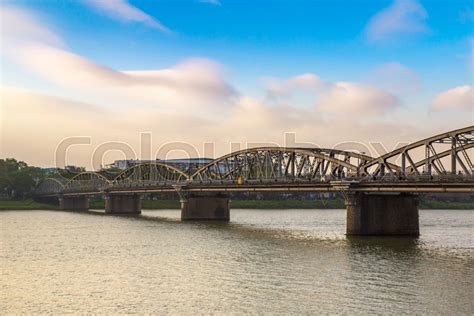 Cau Truong Tien bridge in Hue, Vietnam ... | Stock image | Colourbox