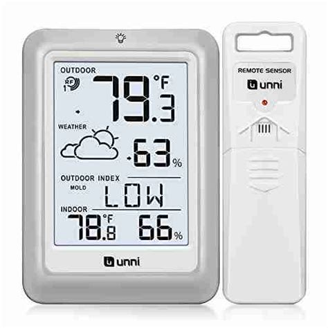 Indoor Outdoor Thermometer Hygrometer Wireless Weather Stations ...