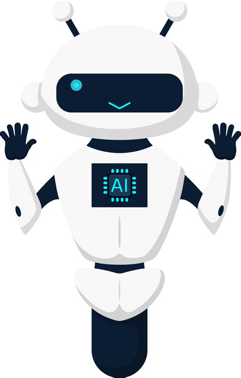 Cute robot, chatbot, AI bot character design illustration. AI technology and cyber character ...