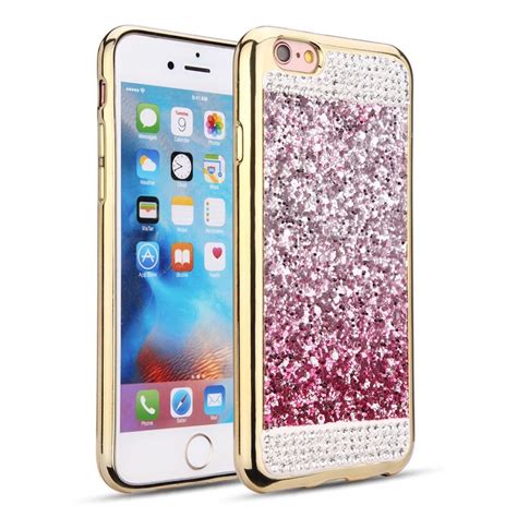 Wholesale iPhone 7 Diamond Glitter Case (Hot Pink)