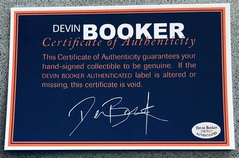 Devin Booker Autographed Signed Phoenix Suns Autograph 16X20 NBA Photo ...