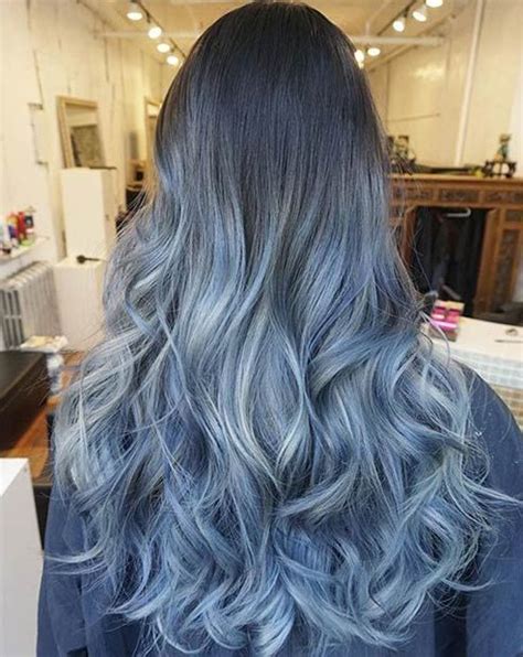 41 Bold and Beautiful Blue Ombre Hair Color Ideas | StayGlam | Cabelo, Cores de cabelo, Cabelo azul