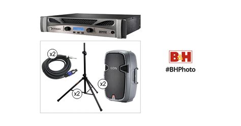 JBL EON 305 Passive 15" Speakers with Crown Power Amplifier Kit