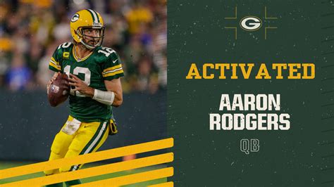 Packers activate QB Aaron Rodgers off reserve/COVID-19 list