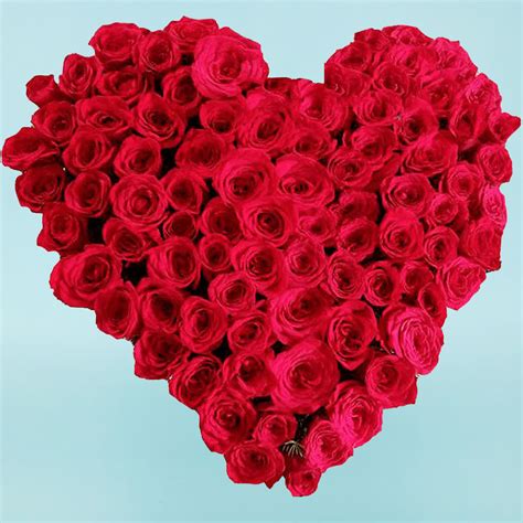 Heart Shape arrangement of Red Roses | Winni