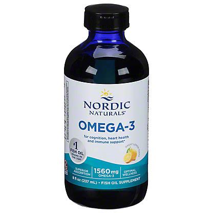 Nordic Naturals Omega-3 Purified Fish Oil Lemon Taste, 8 oz – Central Market