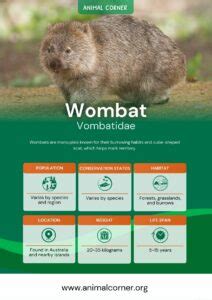 Wombat - Facts, Diet & Habitat Information