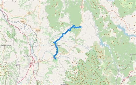 Ornaro Alto - Montenero Sabino - Farfa Gorge - Castelnuovo di Farfa - Farfa Abbey - Fara Sabina ...