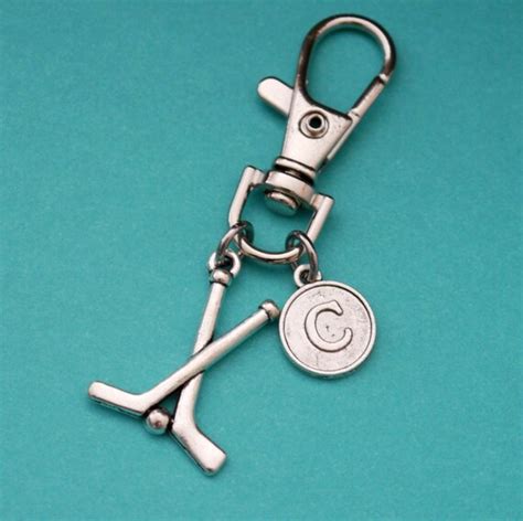 Hockey Key Chain Hockey Keychain Personalized by MadiesCharms