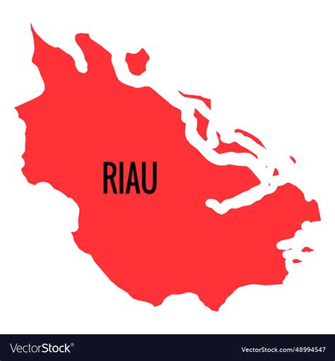 Riau province map Royalty Free Vector Image - VectorStock