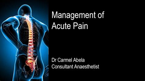 Management of Acute Pain - YouTube