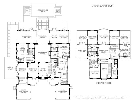 Mansion Collection - 390 N Lake Way, Palm Beach | Mansion floor plan, Dream house plans, Beach ...