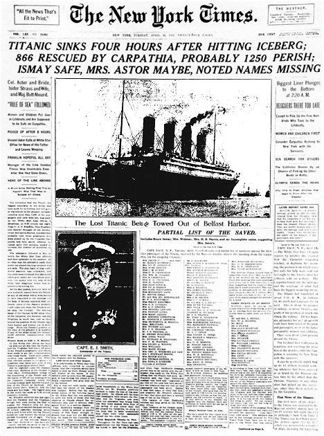 15 Titanic- Newspaper Articles ideas | titanic, newspaper, titanic history