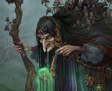 ArtStation - Baba yaga, Elizaveta Lebedeva | Baba yaga, Witch ...