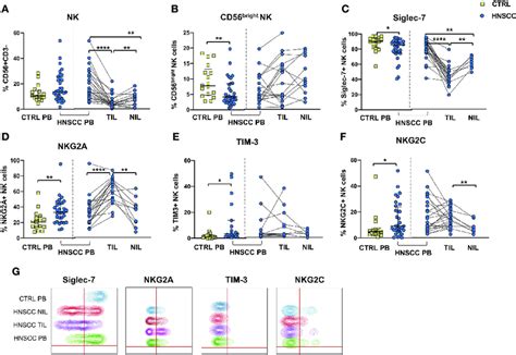 (A) Frequency of CD3 -CD56 + NK cells and (B) CD56 bright NK cells in ...