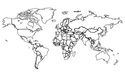 White World Map