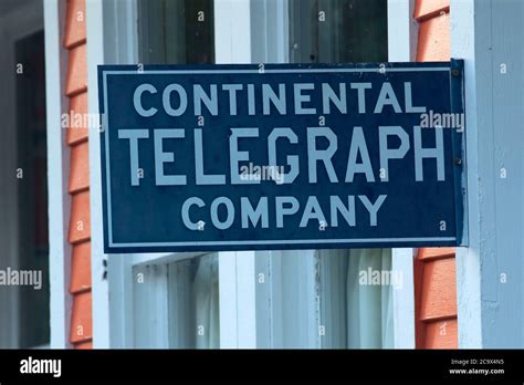 Telegraph sign in Avery, St. Joe River Scenic Byway, St Joe National ...