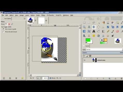 GIMP Tutorial 49 Move Tool - YouTube