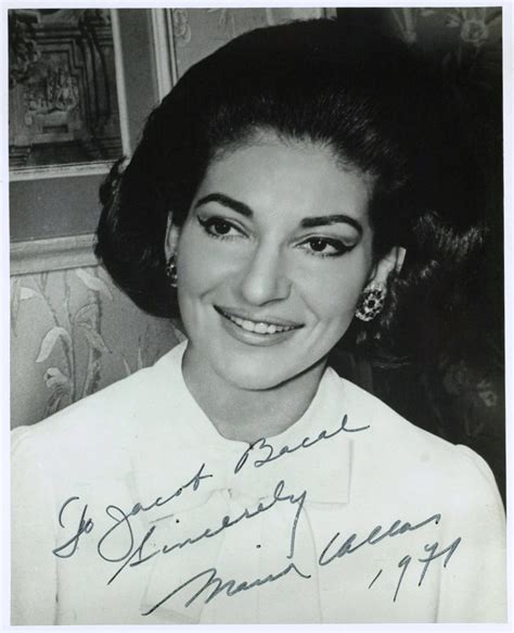 Opera Singer MARIA CALLAS - Photo Signed