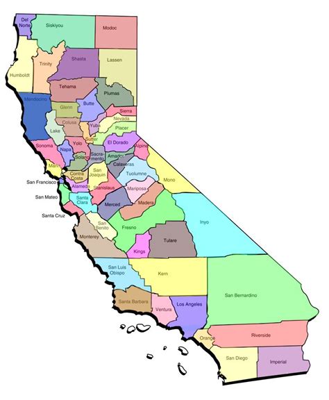 A Comprehensive Guide To California’s County Map: Understanding The ...