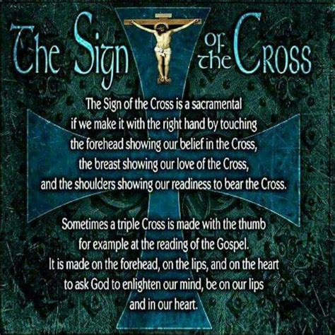 The meaning of the Sign of the Cross Catholic Prayers Daily, Catholic ...