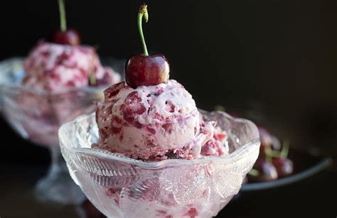 Quick & Easy Homemade Cherry Ice Cream - A simple no churn recipe