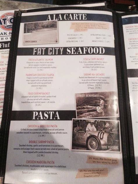 Menu of Fat City Grill in Jonesboro, AR 72401