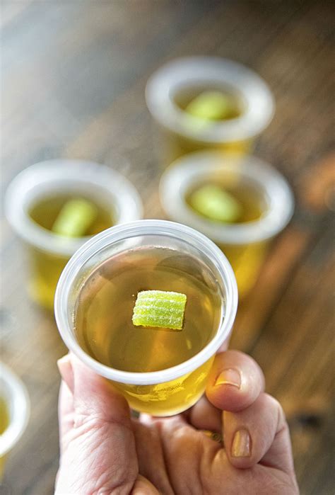 Fireball Apple Cider Jelly Shots - Sweet ReciPEAs