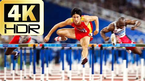 [4K 60FPS HDR] 110m Hurdles Final Liu Xiang - 2004 Athens Olympics - - YouTube