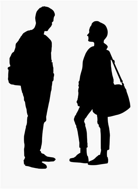 People Talking Silhouette Png , Free Transparent Clipart - ClipartKey