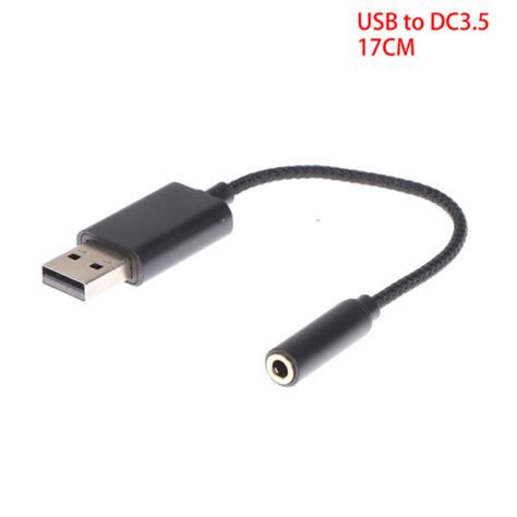 2 in 1 USB to 3.5mm Jack Sound Card Plug Sound Audio Adapter for PC.-ls | eBay