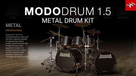 MODO DRUM 1.5 Metal drum kit - get realistic, natural and customizable ...