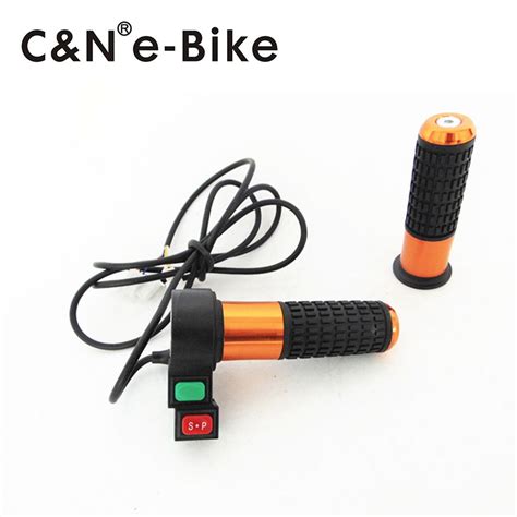 Electric Bike Throttle with three level button for adjust speed for ebikes electric bicycle ...